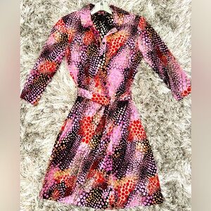 Betsey Johnson VINTAGE Guggenheim print shirt dress - women’s size P💐💕💐